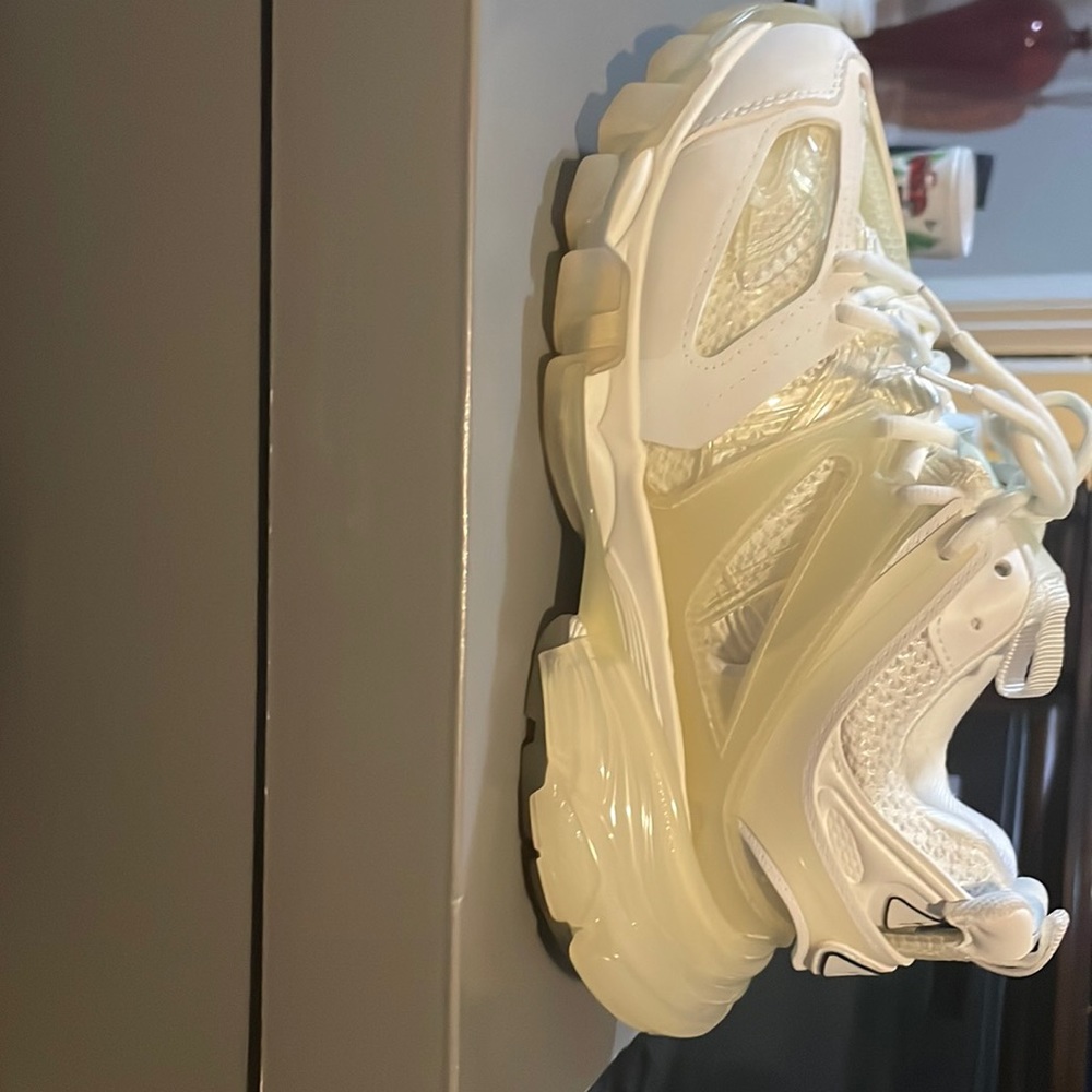 Balenciaga White/Cream Track Sneakers size 7